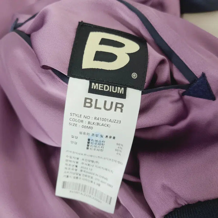 [SOLD OUT] [M] 블러(BLUR 1.0) 리버서블 크로스드 핑거 수베니어 자켓 블랙