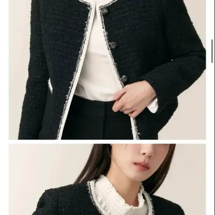 [BUNJANG] Roem Tweed Jacket XS Black / 로엠트위드자켓 새제품 XS블랙