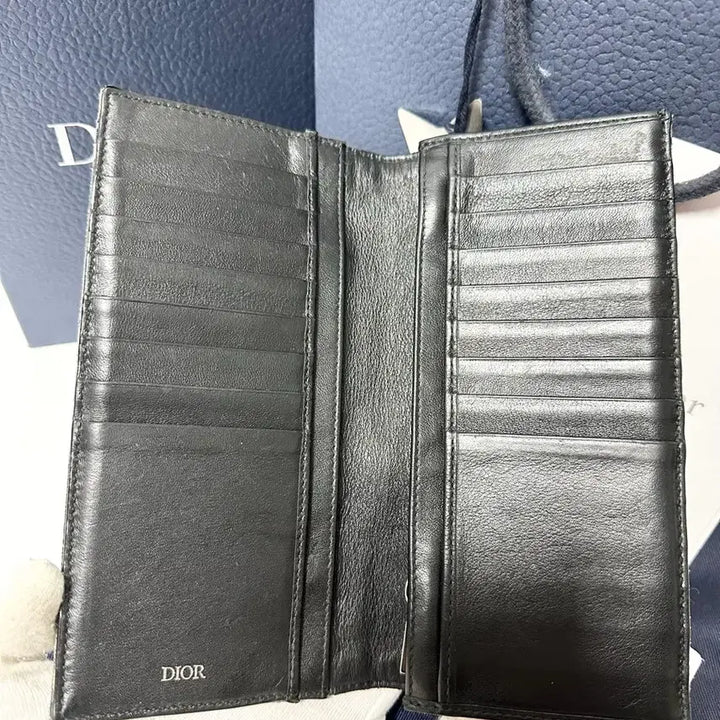 [BUNJANG] Dior Oblique Long Wallet Black / (정품)(풀구성)디올 오블리크 장지갑 블랙