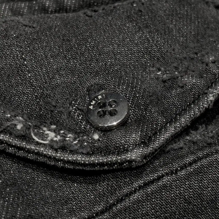 [BUNJANG] AMIRI Distressed Denim Shirt L / AMIRI 아미리 챠콜 디스트로이드 데님 셔츠 L