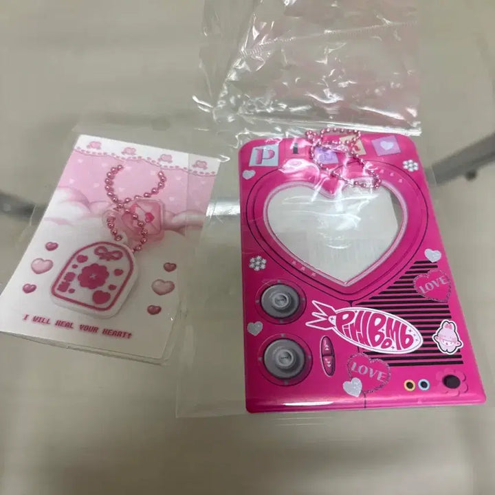 [BUNJANG] Munjakgwi Chiikawa Hachiware Photocard Holder &amp; Pink Keyring / 새상품) 먼작귀 치이카와 하치와레 포카홀더키링 + 핑크 키링