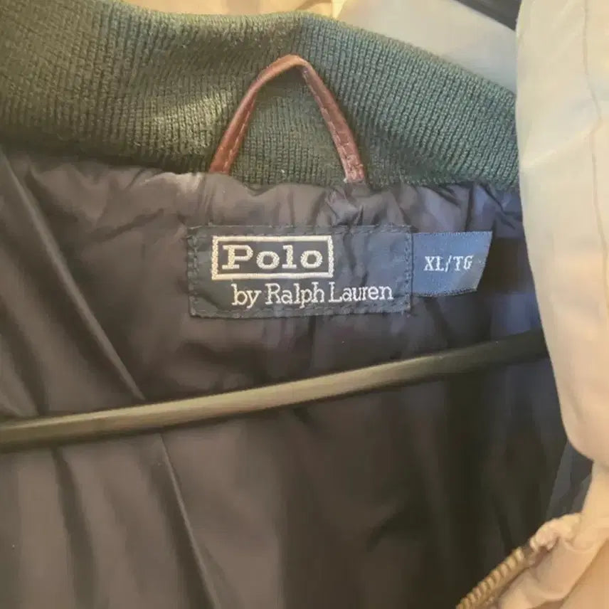 [BUNJANG] Polo Ralph Lauren Iconic Ivory Padded Jumper XL / 폴로 랄프로렌 아이코닉 아이보리 패딩 점퍼 XL