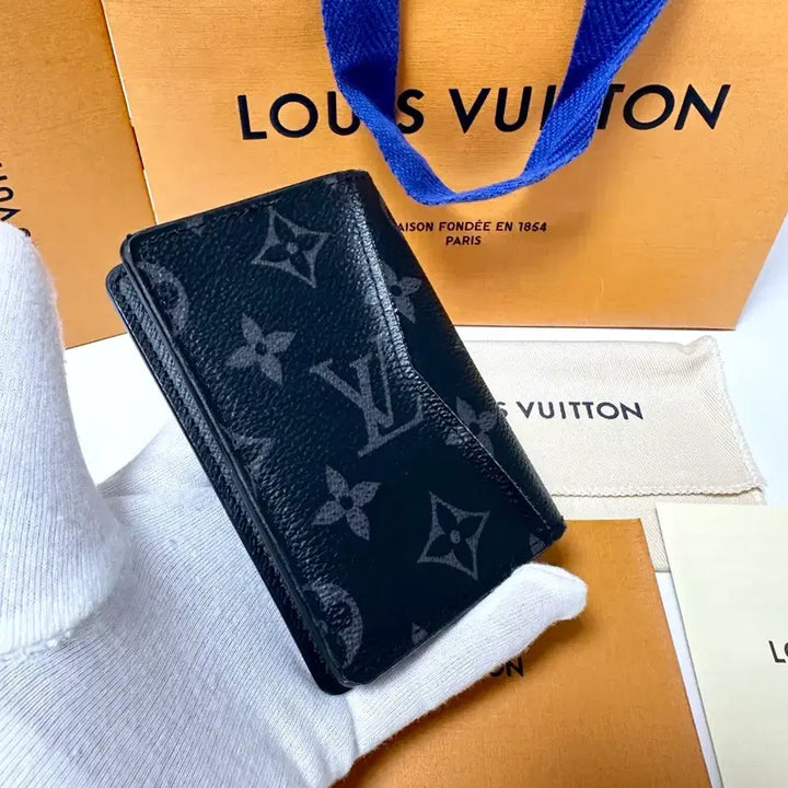 [BUNJANG] Louis Vuitton Monogram Eclipse Organizer Card Holder / (정품)(풀구성)루이비통 이클립스 오거나이저 카드지갑