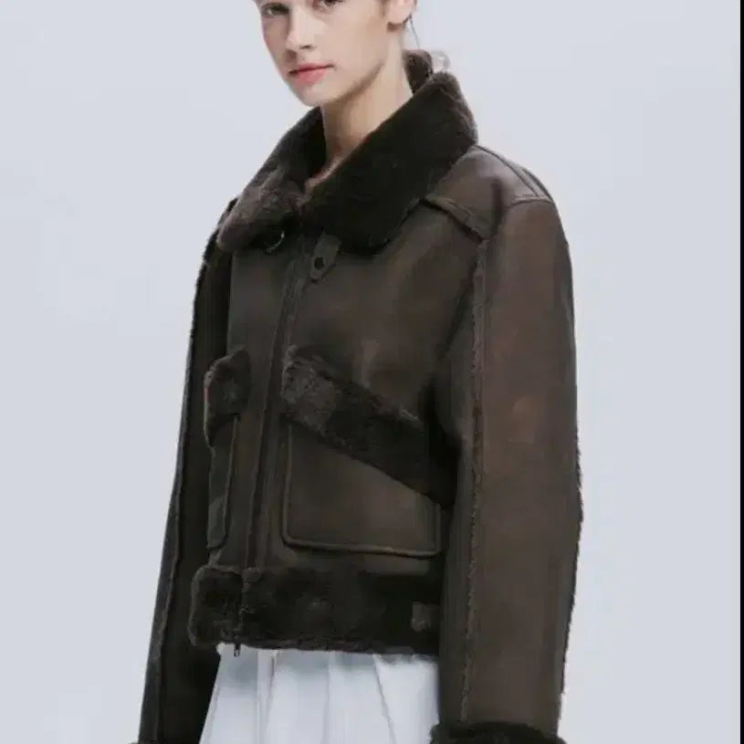 [BUNJANG] After Hours Faux Shearling Jacket / 애프터아워즈 무스탕
