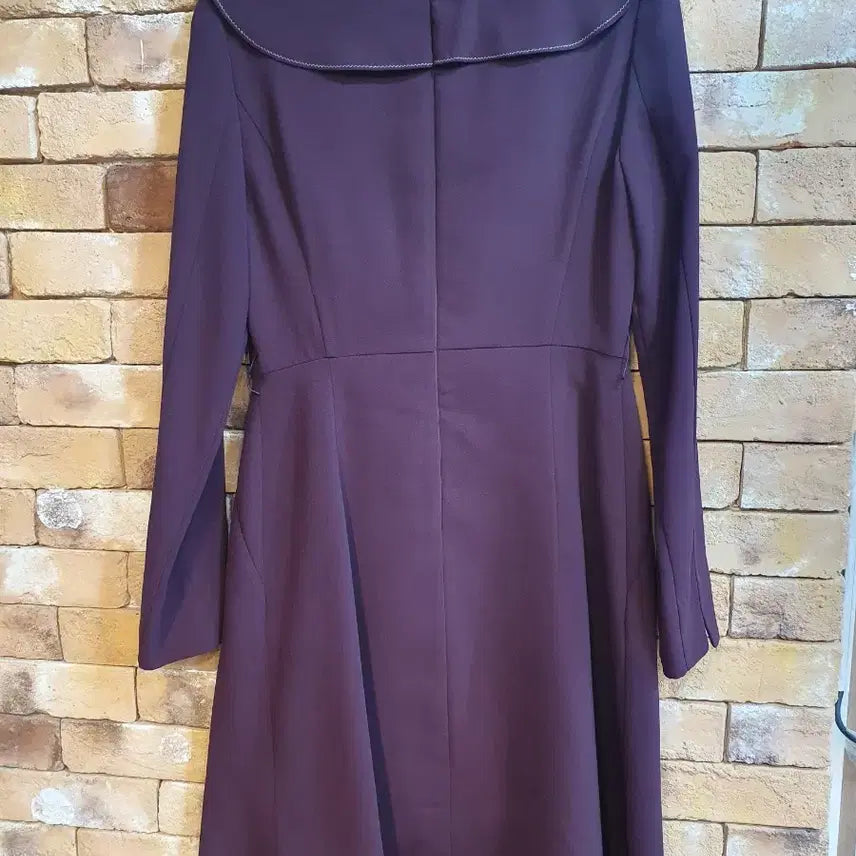 [BUNJANG] JIGOTT Purple Frill Flare Dress / 지고트 프릴 장식 플레어 원피스 퍼플