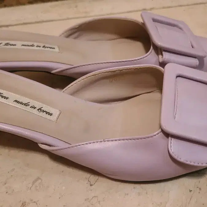 [BUNJANG] N.threa Lavender Mule Slippers / N.threa 라벤더 뮬 슬리퍼 235~240(5cm)