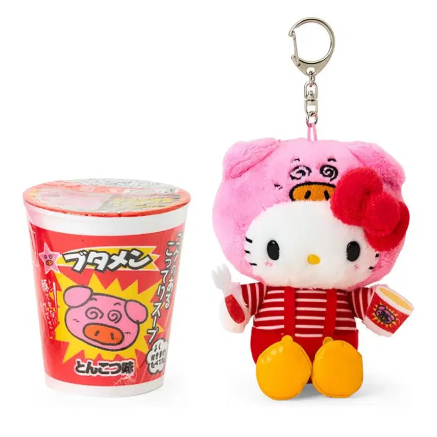 [BUNJANG] Butamen Hello Kitty Mascot Key Holder Key Chain / 부타멘 x 헬로키티 마스코트 키홀더 키체인