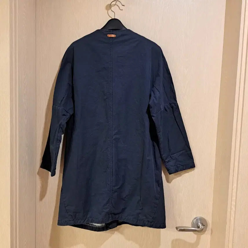 [BUNJANG] Navy Long Cardigan Shirt Coat - Size L / 네이비 컬러 롱 가디건형 셔츠 코트사이즈L