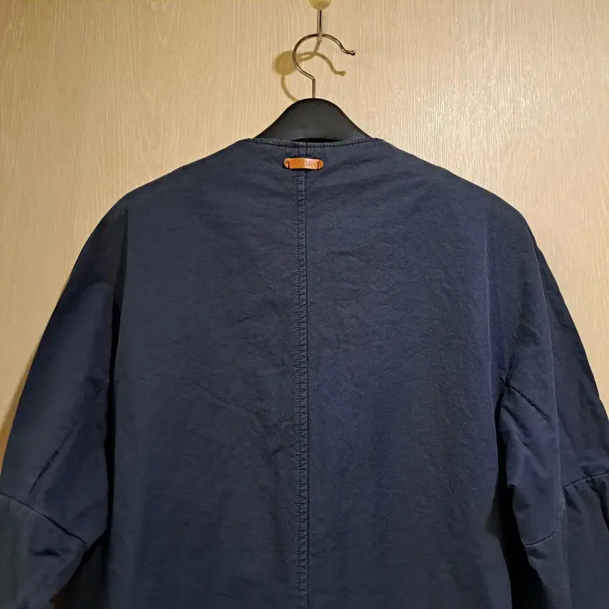 [BUNJANG] Navy Long Cardigan Shirt Coat - Size L / 네이비 컬러 롱 가디건형 셔츠 코트사이즈L