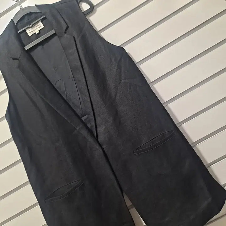 [BUNJANG] Maison Margiela Black Silk Blend Long Vest / 마르지엘라 블랙 롱 실크혼방 베스트 조끼/66/옷장꾸미기