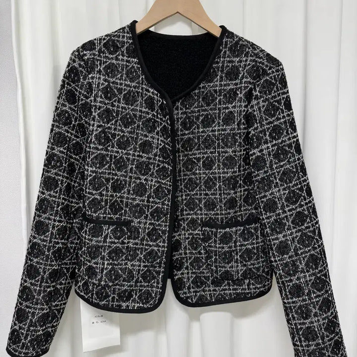 [BUNJANG] Tweed Black Jacket / [새상품] 트위드 블랙 자켓
