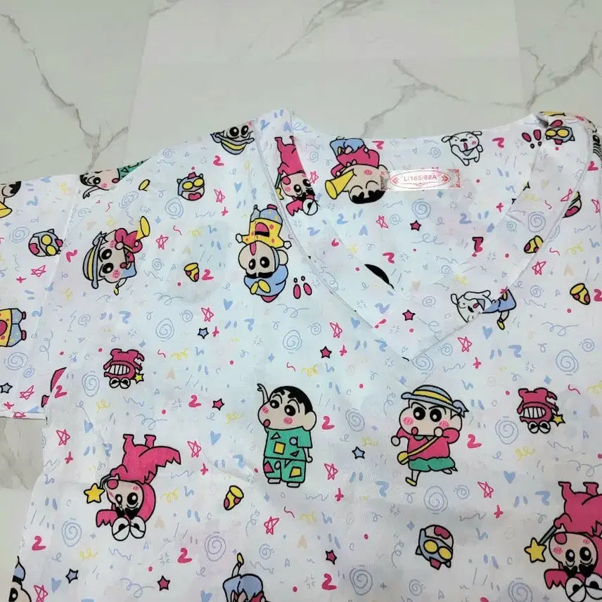 [BUNJANG] Crayon Shin-chan Summer Pajama Set (Short Sleeve + Shorts) XL / 짱구 여름 잠옷 (반팔+반바지) XL