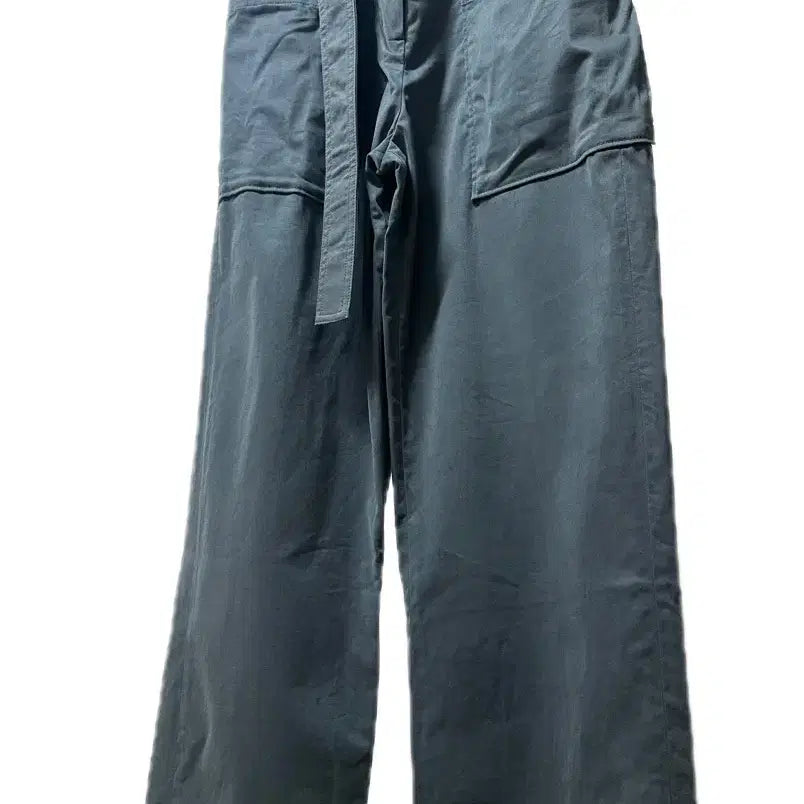 [BUNJANG] System High-Waisted Wide Belted Pants / (새상품) system 하이웨스트 와이드 벨트 팬츠
