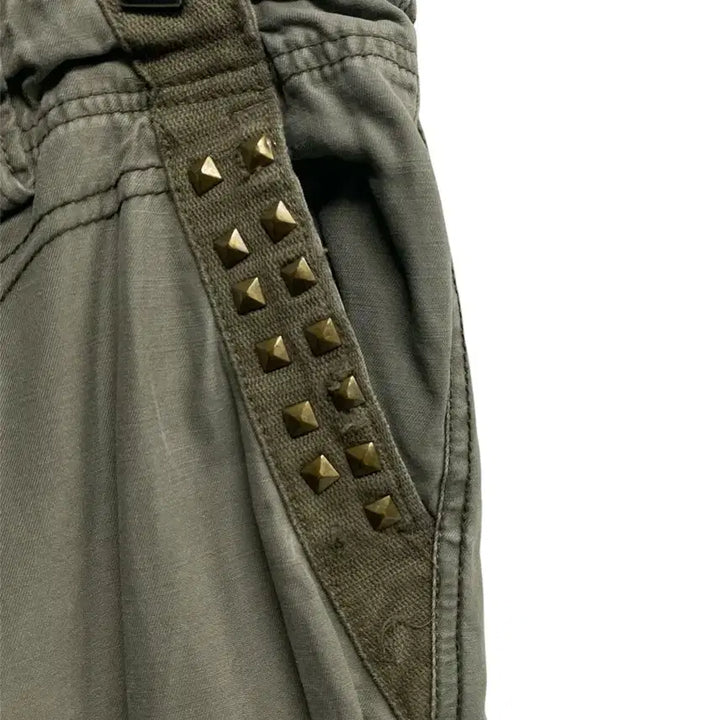 [BUNJANG] Vintage Khaki Multi-Pocket Cargo Pants - 32 inch / 빈티지 카키 멀티 포켓 카고팬츠-32인치
