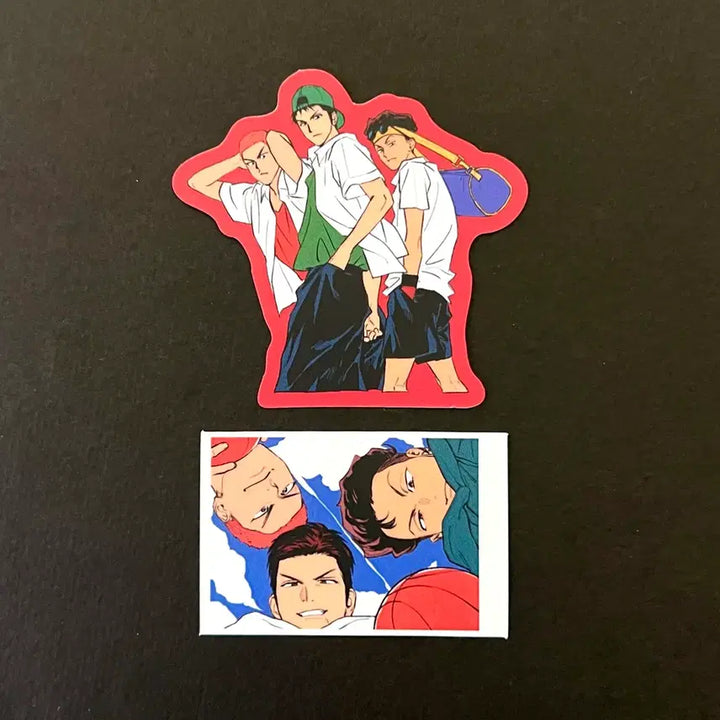[SOLD OUT] 슬램덩크 슬덩 북산 바보트리오 대만 백호 태섭 스티커 굿즈