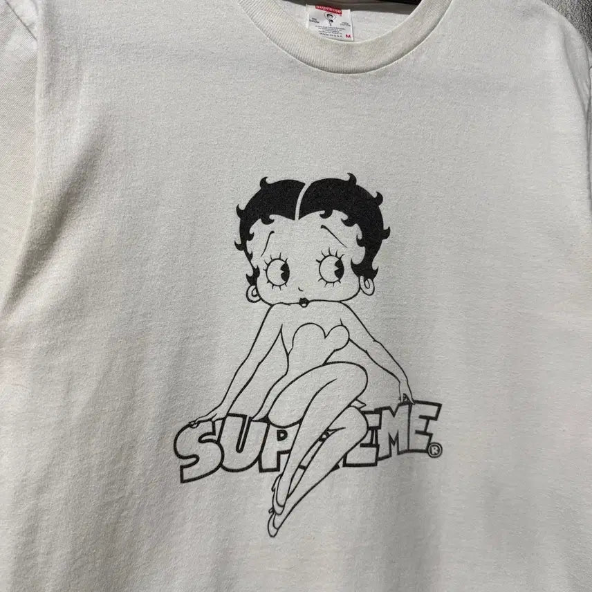 [BUNJANG] Supreme Betty Boop Big Print T-shirt / SS16 슈프림 x 베티붑 빅 프린팅 반팔 티셔츠