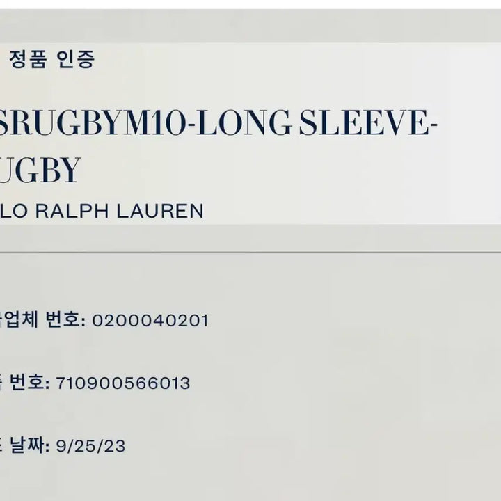 [SOLD OUT] 폴로 럭비티 L
