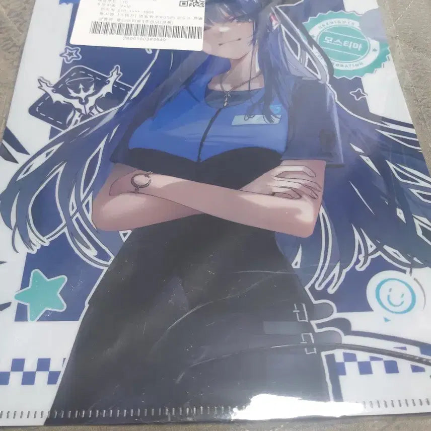 [BUNJANG] Arknights Mostima L-Shaped Clear File / 명일방주 gs 콜라보 모스티마 L자 클리어 파일