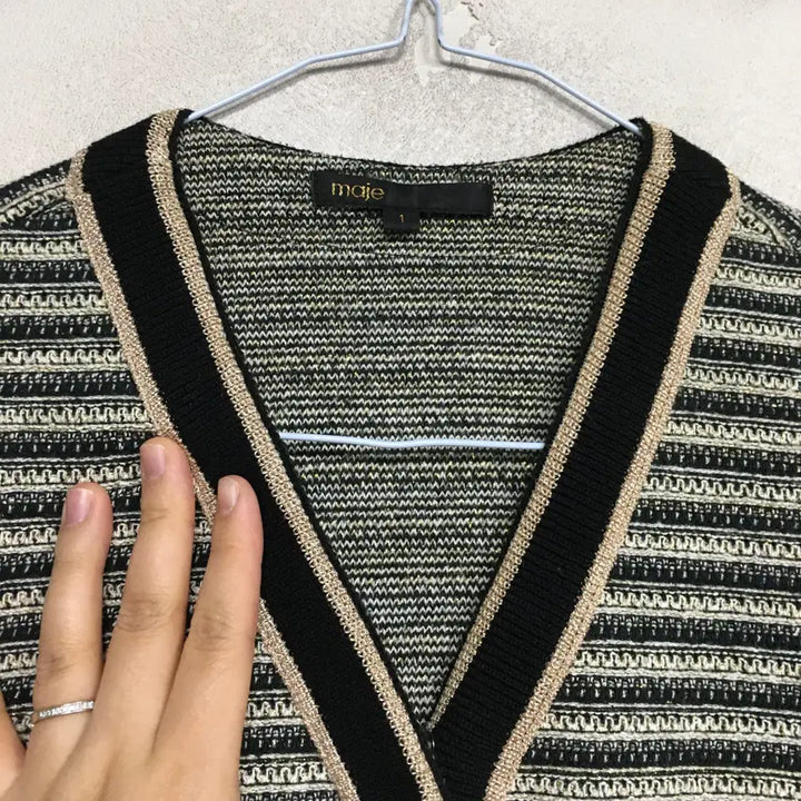 [BUNJANG] MAJE Tweed Pearl Midi Dress / MAJE 마쥬 트위드 펄 원피스 1
