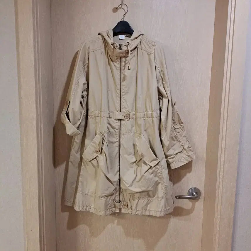 [SOLD OUT] 베이지 후드 야상 자켓사이즈S