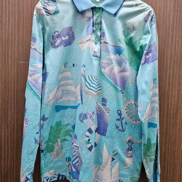 [BUNJANG] Leonard Collar T-Shirt L / 레오나드 카라 티 셔츠 L