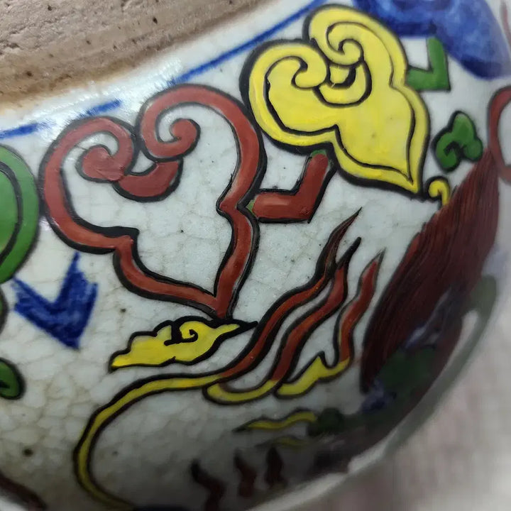 [BUNJANG] Chinese Ceramic Color Jar / 중국도자기 색채 항아리 단지  묵직 튼튼