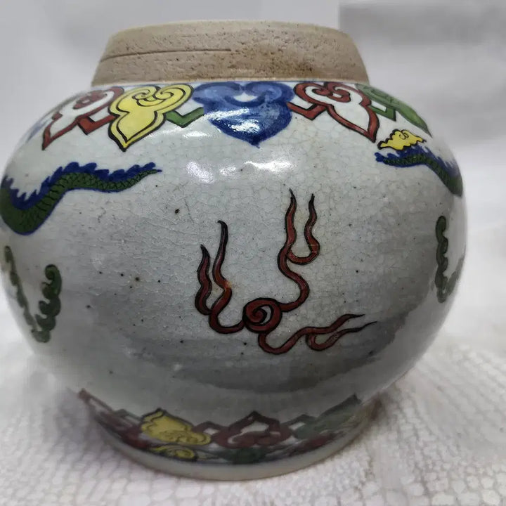 [BUNJANG] Chinese Ceramic Color Jar / 중국도자기 색채 항아리 단지  묵직 튼튼