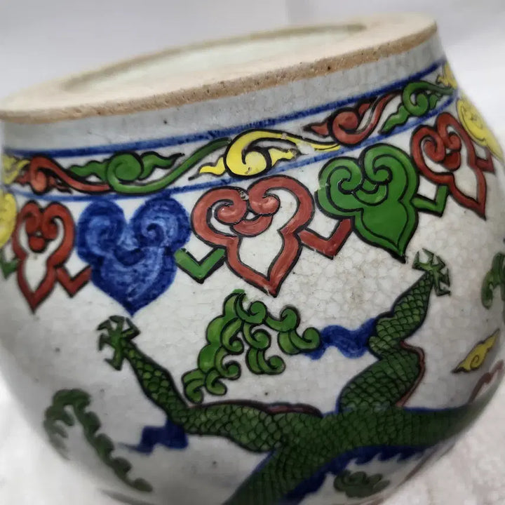 [BUNJANG] Chinese Ceramic Color Jar / 중국도자기 색채 항아리 단지  묵직 튼튼