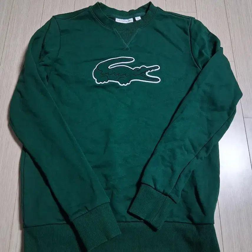 [BUNJANG] Lacoste Big Logo Sweatshirt Green / 라코스테 빅로고 맨투맨 그린