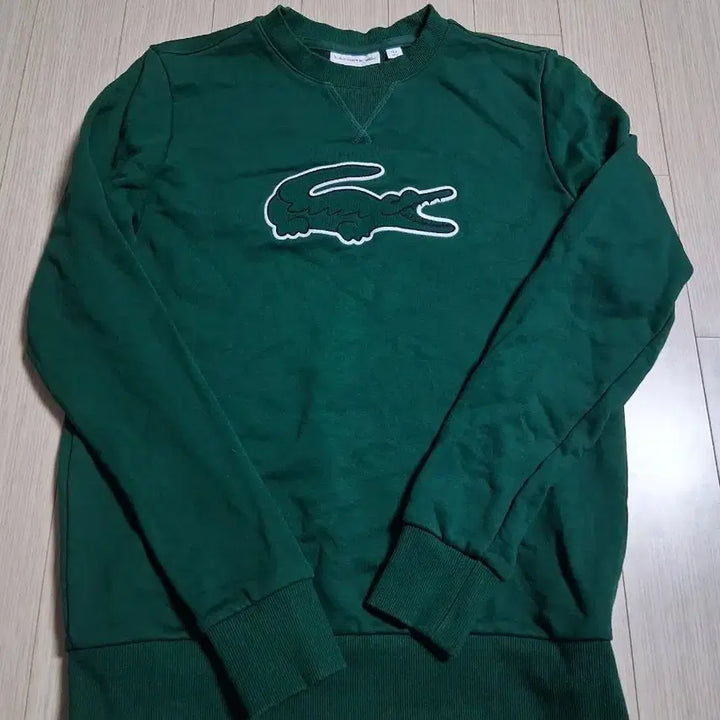 [BUNJANG] Lacoste Big Logo Sweatshirt Green / 라코스테 빅로고 맨투맨 그린