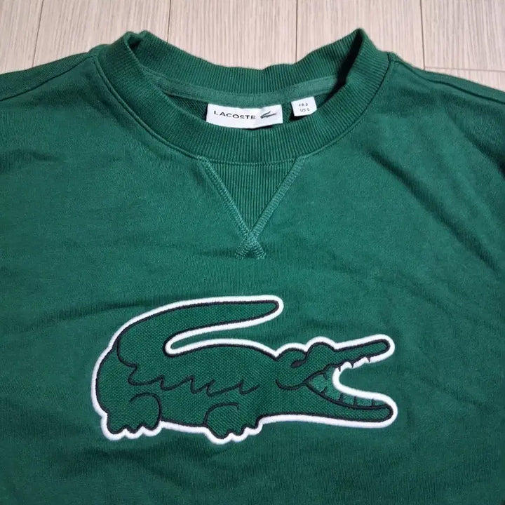 [BUNJANG] Lacoste Big Logo Sweatshirt Green / 라코스테 빅로고 맨투맨 그린