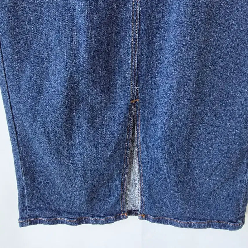 [BUNJANG] H-Line Denim Skirt / 44-55)밴딩 H라인 데님스커트