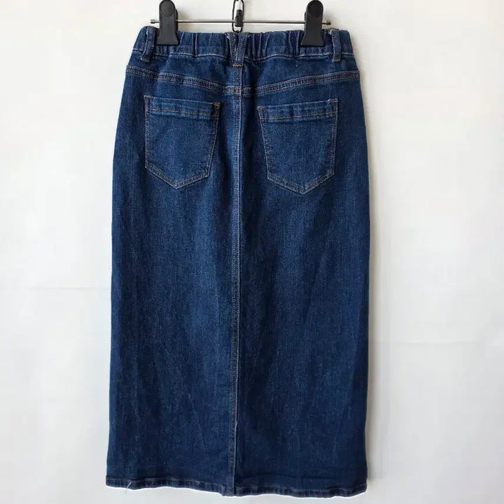 [BUNJANG] H-Line Denim Skirt / 44-55)밴딩 H라인 데님스커트