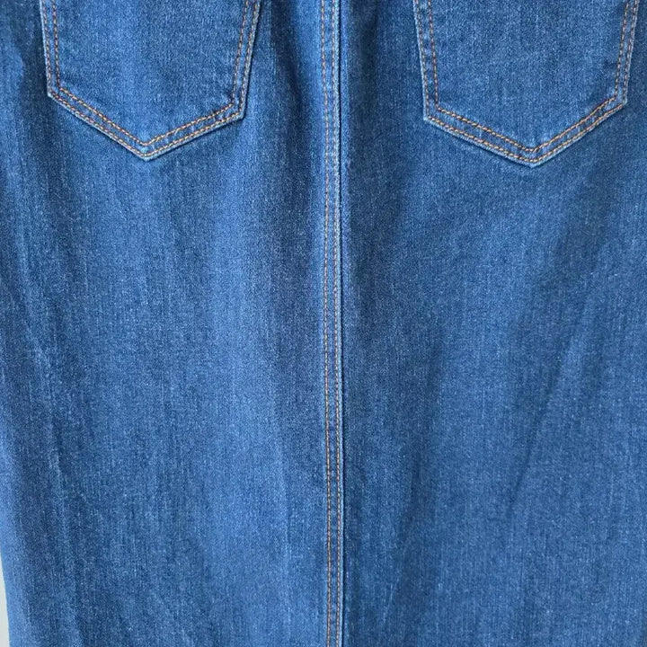 [BUNJANG] H-Line Denim Skirt / 44-55)밴딩 H라인 데님스커트