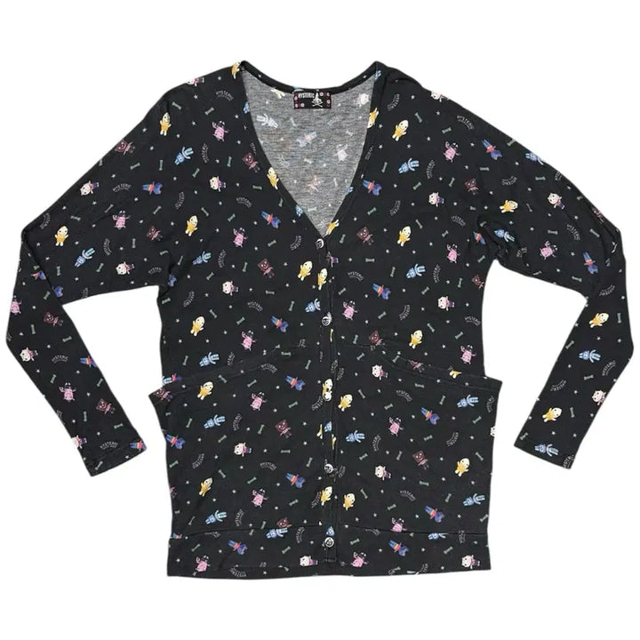[BUNJANG] Hysteric Glamour Star and Animal Pattern Cardigan Jacket / 히스테릭 글래머 귀여운 별과 동물 패턴 가디건 자켓