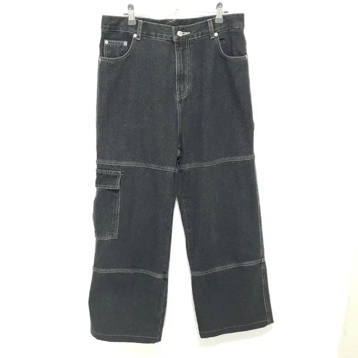 [BUNJANG] Compagno Carpenter Cargo Wide Denim Pants L / 꼼파뇨 카펜터 카고 와이드 데님 팬츠 L_M0193