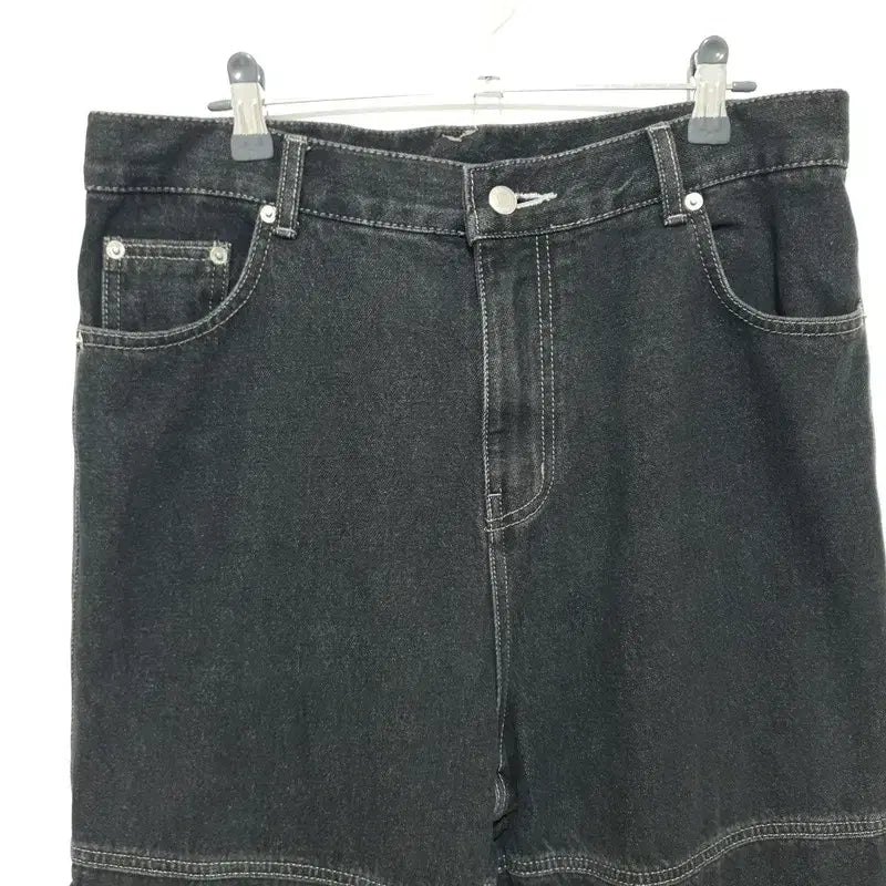 [BUNJANG] Compagno Carpenter Cargo Wide Denim Pants L / 꼼파뇨 카펜터 카고 와이드 데님 팬츠 L_M0193