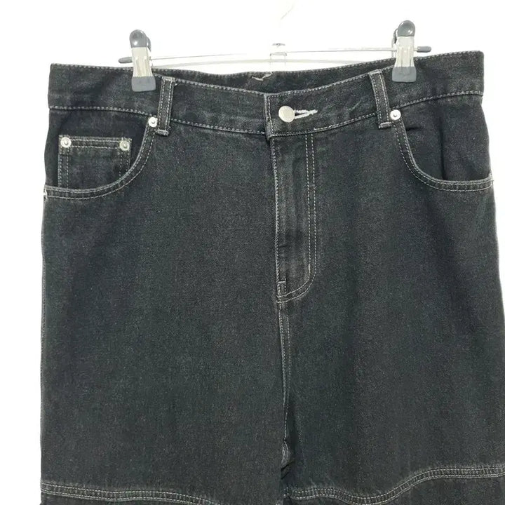 [BUNJANG] Compagno Carpenter Cargo Wide Denim Pants L / 꼼파뇨 카펜터 카고 와이드 데님 팬츠 L_M0193