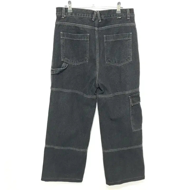 [BUNJANG] Compagno Carpenter Cargo Wide Denim Pants L / 꼼파뇨 카펜터 카고 와이드 데님 팬츠 L_M0193