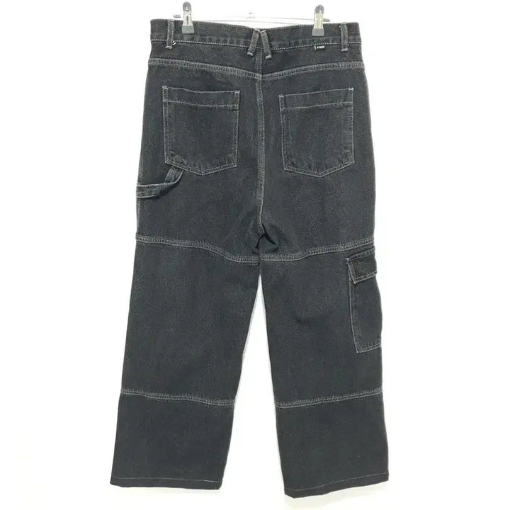 [BUNJANG] Compagno Carpenter Cargo Wide Denim Pants L / 꼼파뇨 카펜터 카고 와이드 데님 팬츠 L_M0193