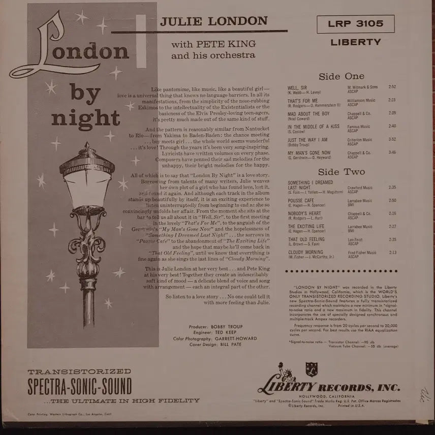 [BUNJANG] Julie London Original Jazz LP / ORIGINAL JAZZ LP - JULIE LONDON