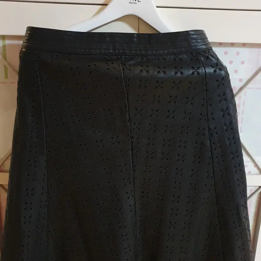 [BUNJANG] Leather Long Skirt / 레더스커트 롱스커트/55 브라운 블랙