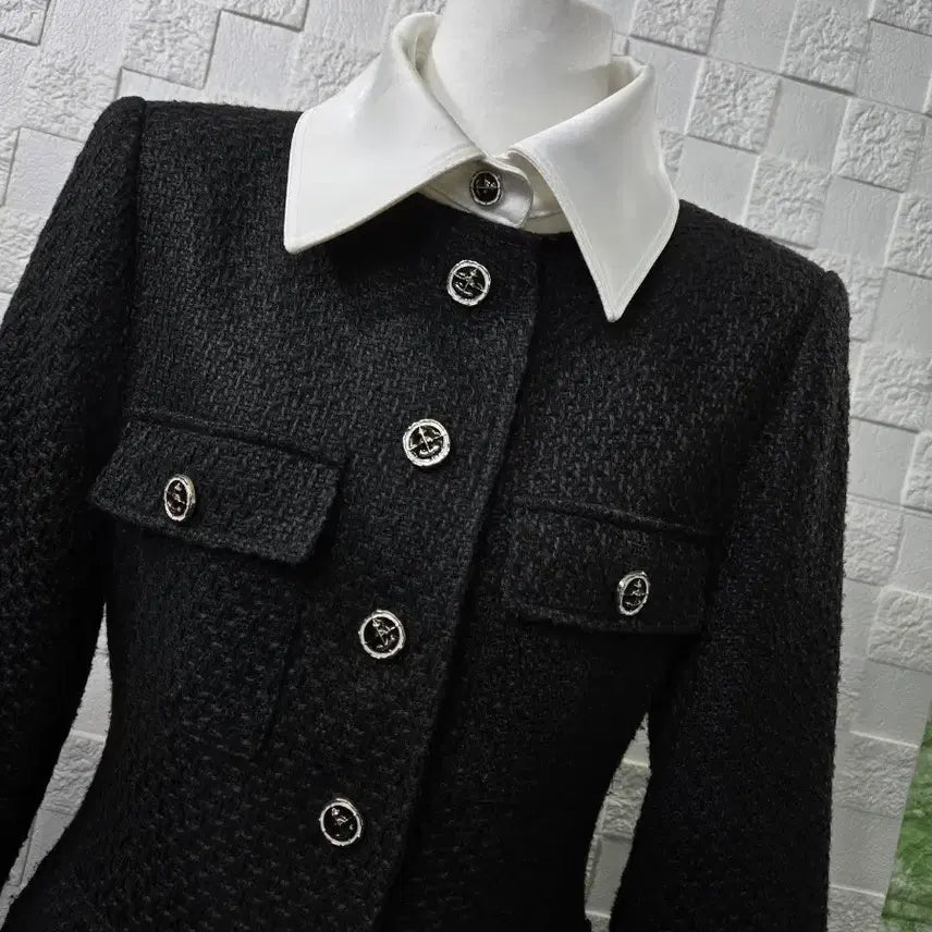 [BUNJANG] LoveSomeOne Tweed Mini Dress Jacket / 러브썸원  트위드 미니 원피스 자켓 결혼식 하객룩