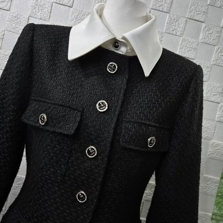 [BUNJANG] LoveSomeOne Tweed Mini Dress Jacket / 러브썸원  트위드 미니 원피스 자켓 결혼식 하객룩