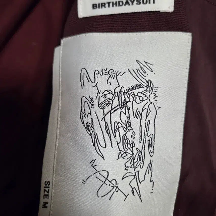 [SOLD OUT] BIRTHDAYSUIT 버건디 후드 포켓 자켓 점퍼