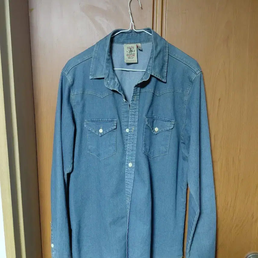 [BUNJANG] SA&amp;M Denim Western Shirt / SA&amp;M 데님 웨스턴 셔츠