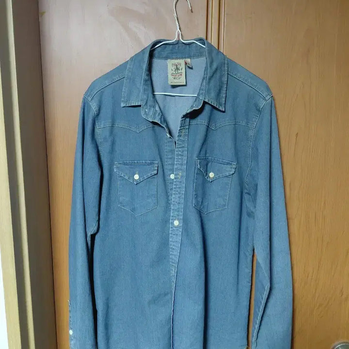 [BUNJANG] SA&amp;M Denim Western Shirt / SA&amp;M 데님 웨스턴 셔츠