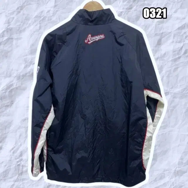 [BUNJANG] XL Vintage Baseball Track Anorak Windbreaker Jacket / XL 빈티지 베이스볼 트랙 아노락 바람막이 자켓