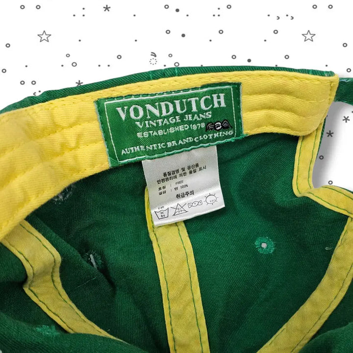 [BUNJANG] VonDutch Embroidered Green Cap / VonDutch 본더치 자수 그린 캡