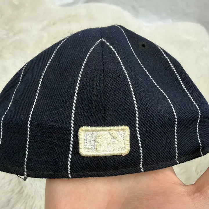 [BUNJANG] New Era New York Yankees Pinstripe Cap Navy / 56cm) 뉴에라 뉴욕양키스 핀스트라이프 캡 네이비